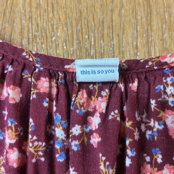 Old Navy Medium Smocked Peasant Dress Mini - Picture 5 of 11